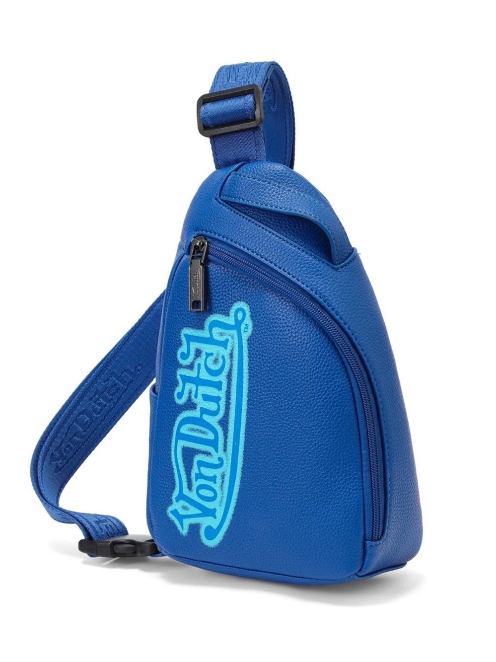 Von Dutch Royal Blue Crossbody Sling Bag with Logo NWT